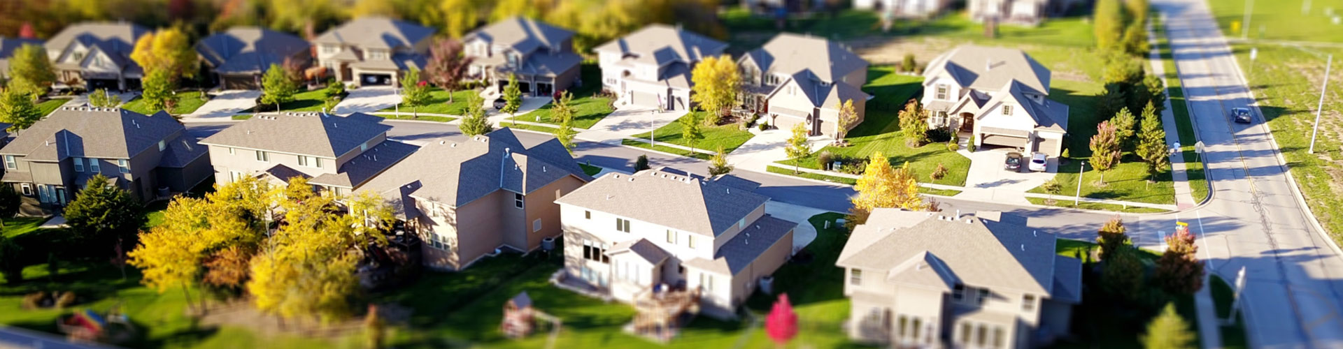 real estate aerial view